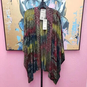 Vintage Concept Wide Sleeve Open Front Cardigan